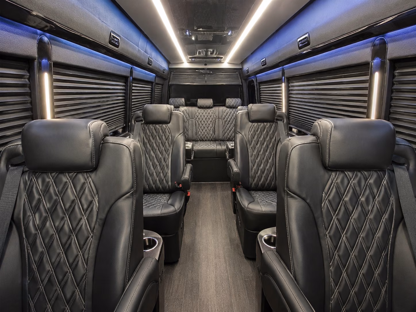 sprinter van shuttles between sunport hotel blocks and the albuquerque convention center